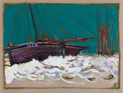 Frozen Estuary - Oyster Catcher, Caroline, 1947 (version Y)