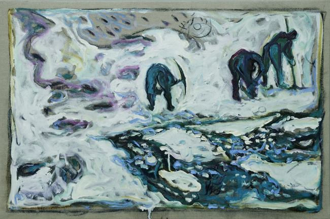 Billy Childish - Ice Breakers (study- after Adams), 2011  