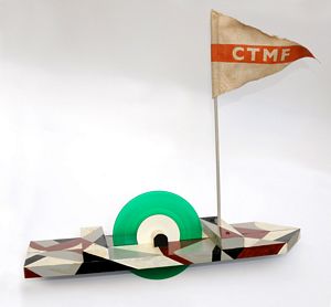 CTMF by land, sea and sky Artists Proof connoiseur collector's edition green vinyl 45 on hand painted Dazzle Ship AP 1/3 DZ SHARFLEET