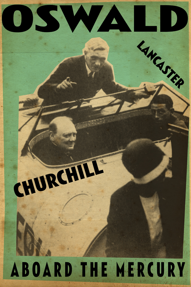 Short Brothers Limited Edition Commemorative Poster  Oswald Lancaster Churchill