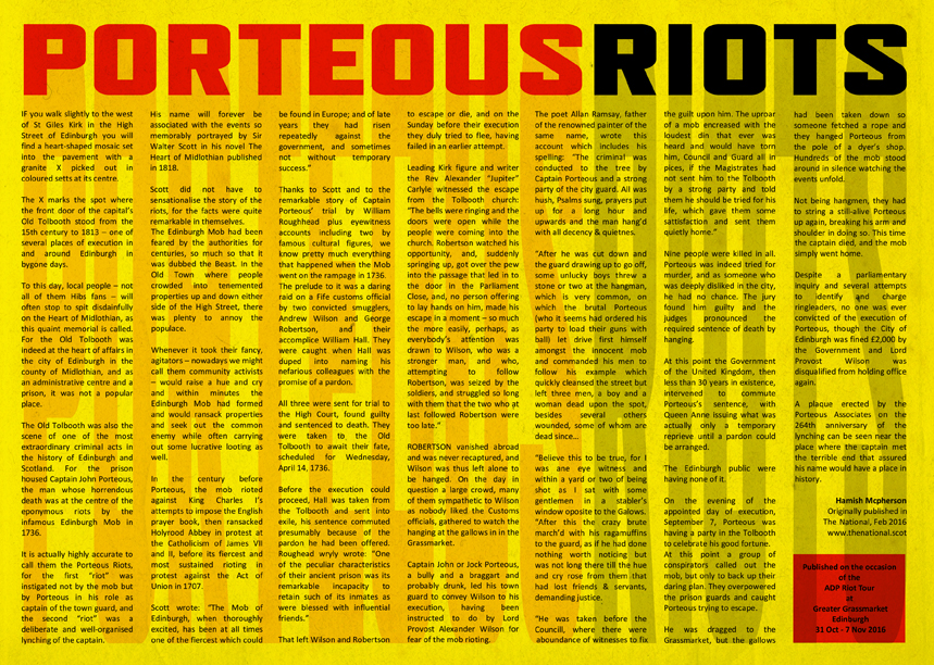 Click the image to read the RIOT in EDINBURGH pamphlet
