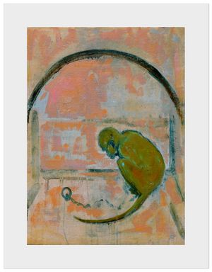 HARRY ADAMS Breugel's Monkey reproduction print