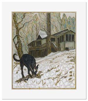 Billy Childish house at grass valley reproduction print