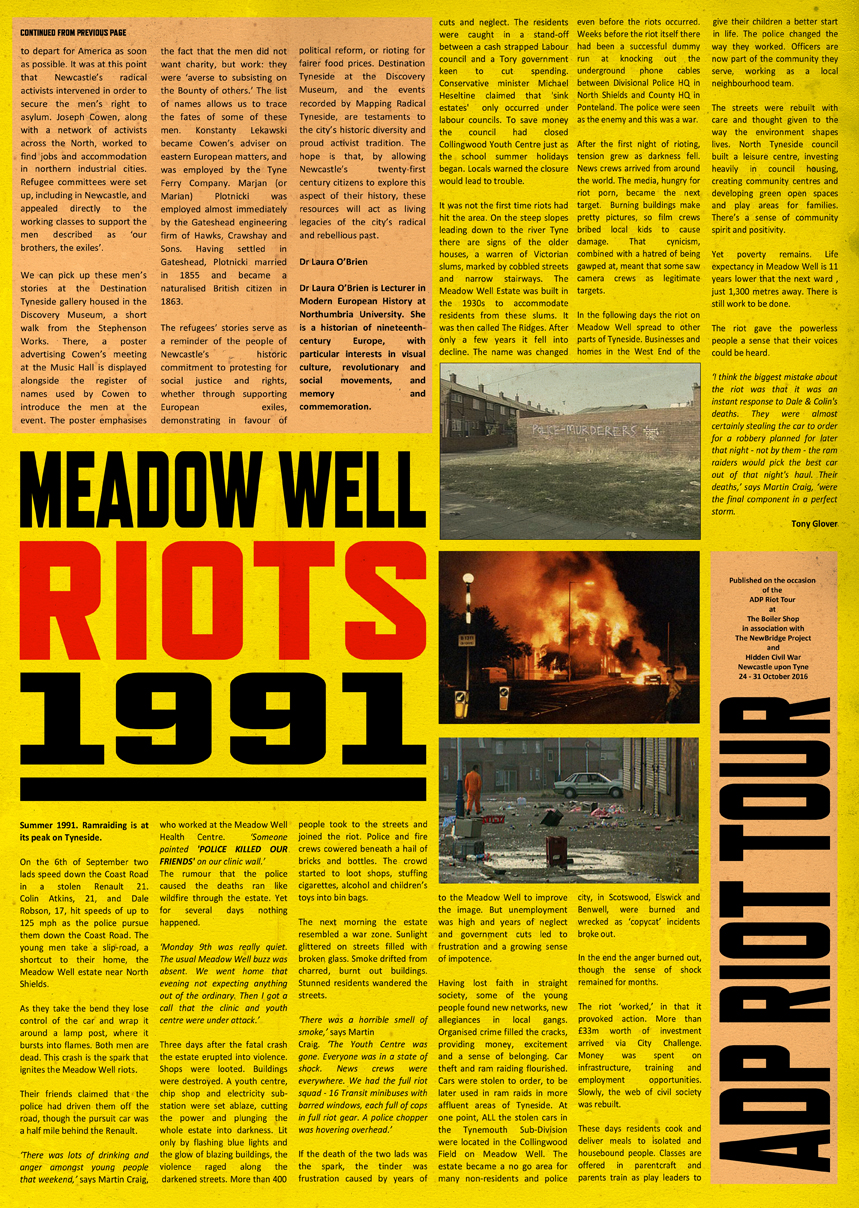 Click the image to read the RIOT in NEWCASTLE pamphlet PAGE 2