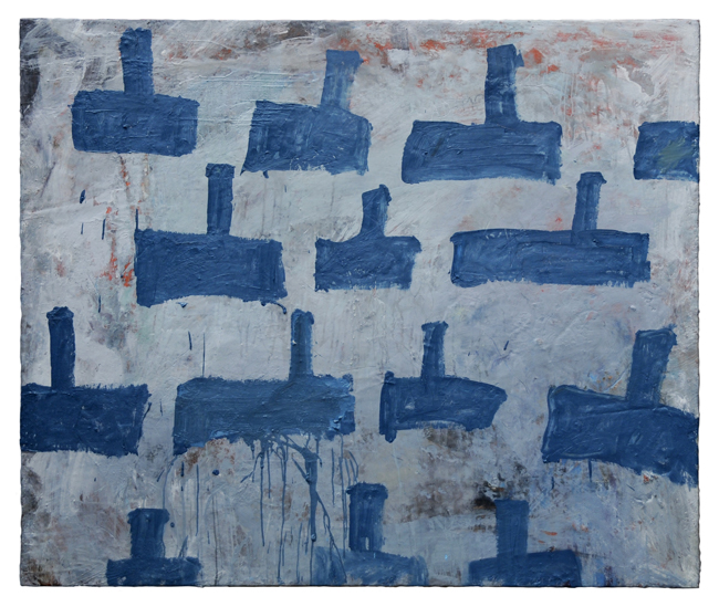 HARRY ADAMS: PDA Painting No.14 - Big Blue Modern
