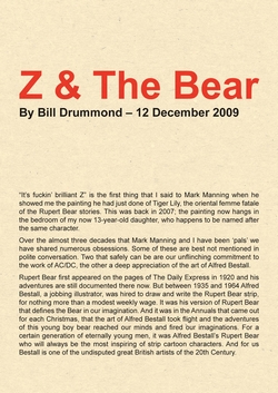 Z & The Bear by Bill Drummond - Part 1