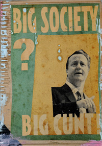 BIG SOCIETY - BIG CUNT Original Collage