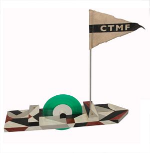 CTMF by land, sea and sky Artists Proof connoiseur collector's edition green vinyl 45 on hand painted Dazzle Ship AP 2/3 DZ BURNTWICK