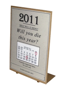 The World Famous Harry Adams WILL YOU DIE THIS YEAR? DESKTOP Calendar