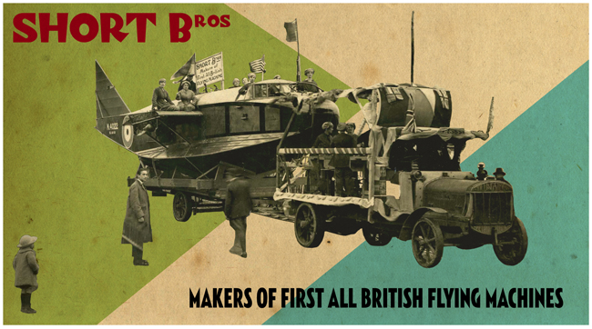 Short Brothers Limited Edition Commemorative Poster  Makers of First All British Flying Machines