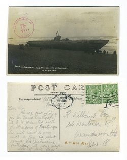 Coded Postcard - File Copy No.14224 (front and back)