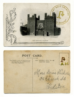 Coded Postcard - File Copy No.6724 (front and back)