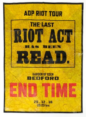 JIMMY CAUTY END TIME Testimony Poster THE LAST RIOT ACT