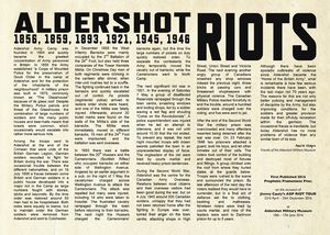 Click the image to read the RIOT in ALDERSHOT pamphlet 