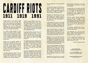 Click the image to read the RIOT in CARDIFF pamphlet