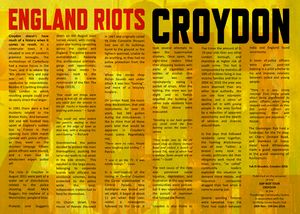 Click hear to read the riot in CROYDON pamphlet