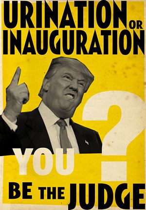 Billy Childish ART HATE USA: URINATION Day Special - TRUMP!!